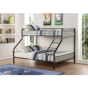 Caius - Twin Long/Queen Bunk Bed - Gunmetal