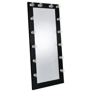 Zayan - Floor LED Lighting Black Gloss - Mirror