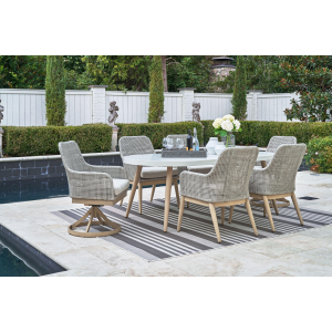 Seton Creek - 7 Pc. - Dining Set - Gray