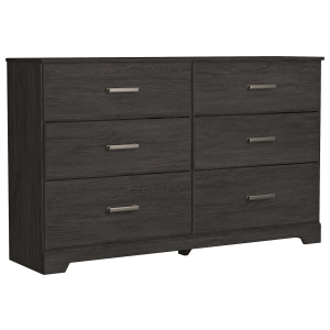 Belachime - Six Drawer Dresser - Charcoal