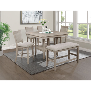 Fulton - 6 Piece Dining Room Set - White Oak