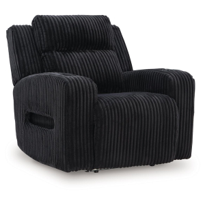 Forest Lake - Power Recliner With Adj Headrest - Black