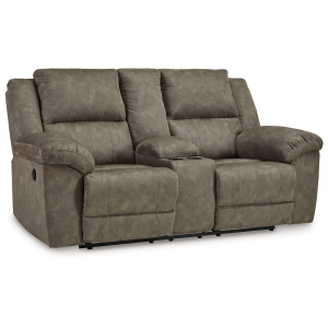 Laresview - Dbl Reclining Loveseat with Console - Fossil