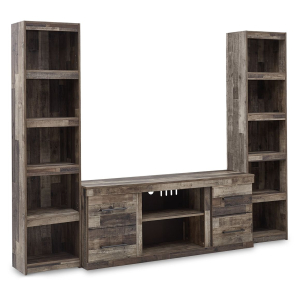 Derekson - 3-Piece Entertainment Center - Multi Gray