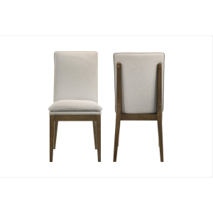 Maggie - Dining Chair With Cushion (Set of 2) - Natural / Walnut