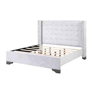 Artesia - Queen Bed - Tan Fabric & Salvaged Natural