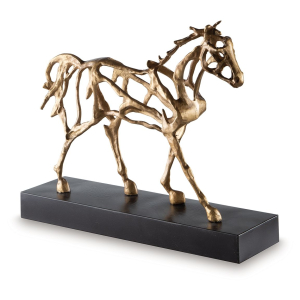 Grainville - Sculpture - Antique Gold Finish