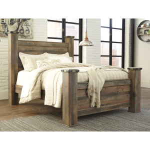 Trinell - Queen Poster Bed - Brown