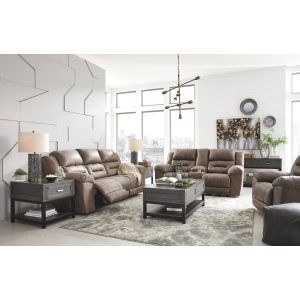 Stoneland - 3 Pc. - Reclining Sofa, Loveseat, Rocker Recliner - Fossil