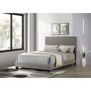 Dorian - Fabric Upholstered Full Panel Bed - Taupe