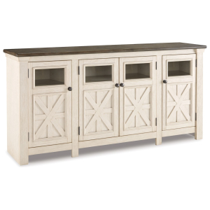 Bolanburg - Extra Large TV Stand - White / Brown / Beige