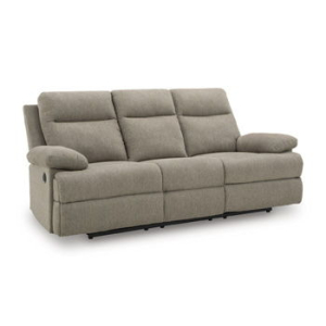 Side-Swipe - Reclining Sofa With Drop Down Table - Mocha