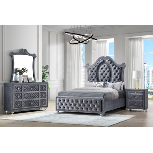 Cameo - Queen 4 Piece Bedroom Set - Gray