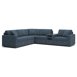 Modmax - 6-Piece Sectional With Audio System Console - Ink