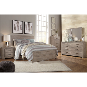 Culverbach - 5 Pc. - Dresser, Mirror, Chest, King Panel Bed - Gray