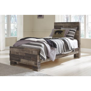 Derekson - Twin Panel Bed - Multi Gray
