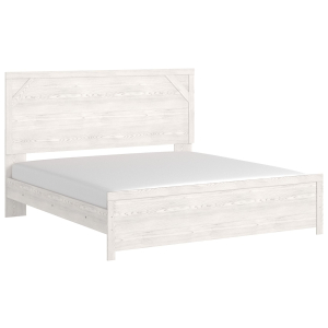 Gerridan - King Panel Bed - White / Gray