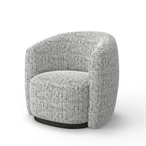 Tatum - Swivel Accent Chair - Nightshade