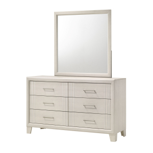 Charlie - Dresser With Mirror - White
