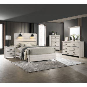 Carter - Queen 5 Piece Bedroom Set - White