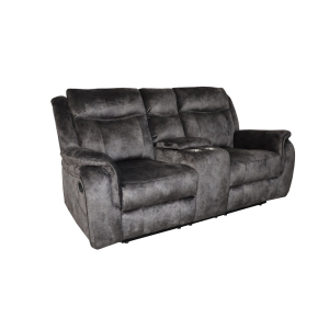 Park City - Console Loveseat With Dual Recliners - Slate