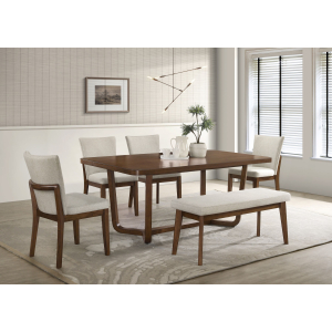 Salerno - 6 Piece Dining Room Set - Brown
