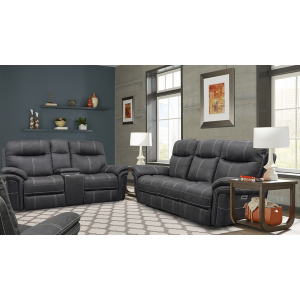 Mason - Power Reclining Sofa And Loveseat - Charcoal