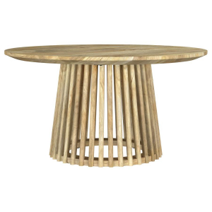 Touhy - Round Solid Wood Cocktail Coffee Table - Natural Mango