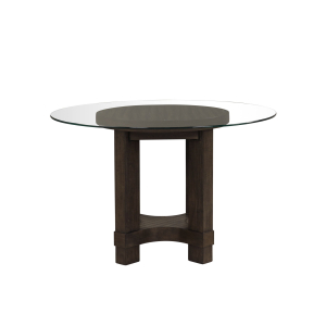 Cityscape - Glass Table Top - Dark Brown
