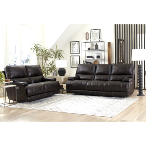 Whitman - Powered By Freemotion Power Reclining Sofa And Loveseat - Verona Coffee