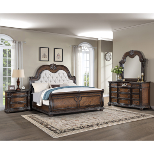 Stanley - Queen 4 Piece Bedroom Set - Oak