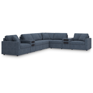 Modmax - 8-Piece Sectional With 2 Audio System Consoles - Ink
