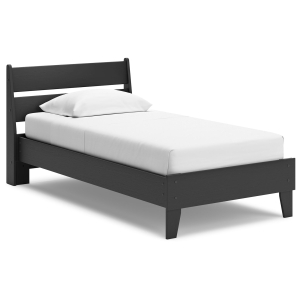 Socalle - Twin Panel Platform Bed - Black