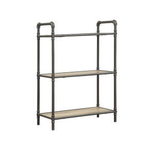Itzel - 36## Bookshelf - Antique Oak & Sandy Gray