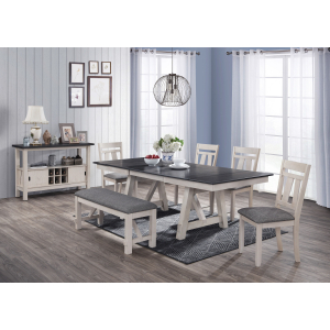 Maribelle - 6 Piece Dining Room Set - Antique White