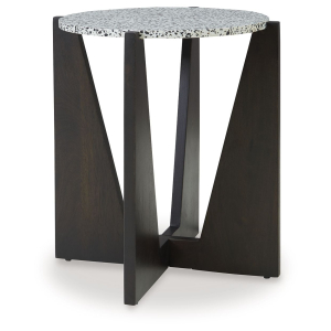 Tellrich - Accent Table - Black / White
