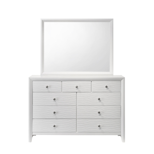 Evan - Dresser & Mirror - White