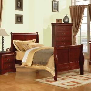 Louis Philippe III - Twin Bed - Cherry