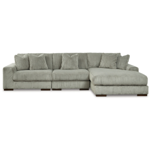 Lindyn - 3-Piece Sectional With Raf Corner Chaise - Fog