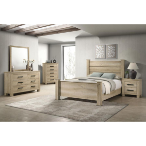 Oakglen - 5 Piece Queen Bedroom Set - Weathered Oak