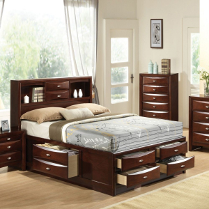 Ireland - Queen Bed With Storage - Espresso