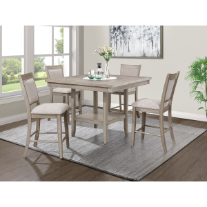 Fulton - 5 Piece Dining Room Set - White Oak