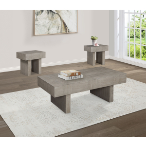 Crawley - Table Set (Coffee & 2 End Tables) - Light Brown