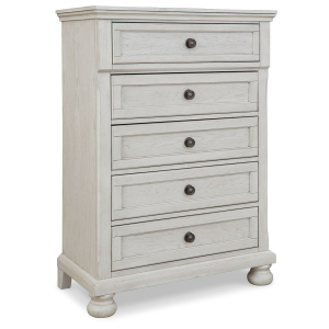 Robbinsdale - Five Drawer Chest - Youth - Antique White