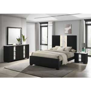 Rangley - King 4 Piece Bedroom Set - Black