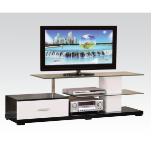 Ivana - TV Stand - White & Black