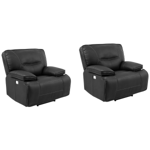 Spartacus - Power Recliner (Set of 2) - Black