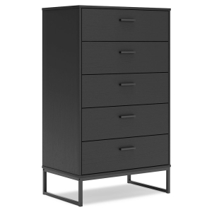 Socalle - Five Drawer Chest - Black