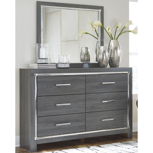 Lodanna - Dresser, Mirror - Gray