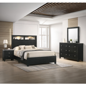 Cadence - Queen 4 Piece Bedroom Set - Black